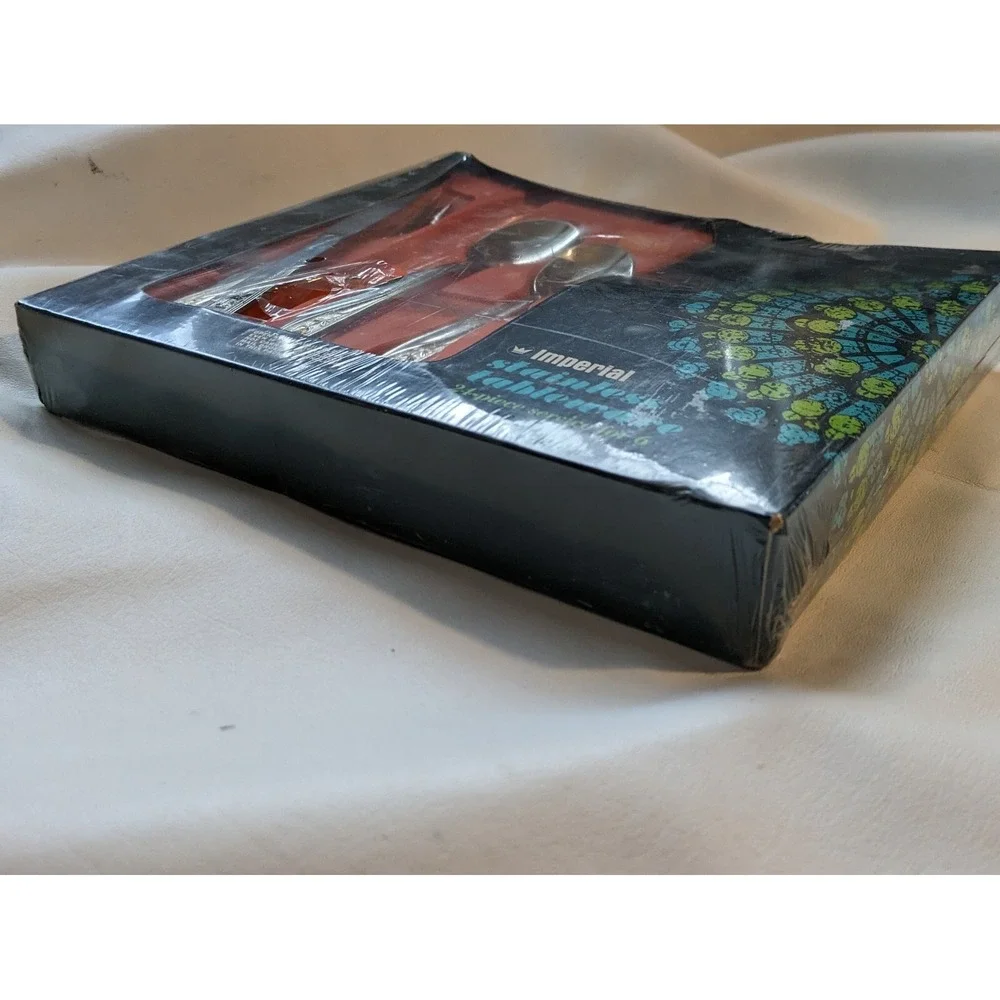 Service for 6 Imperial Early Rose Stainless Steel USA Box 24 Pieces Box NEW